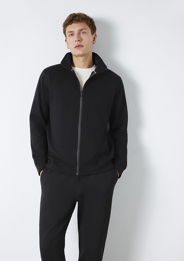  Mavi Mavi Black Fermuarlı Siyah Sweatshirt 0S10527-900