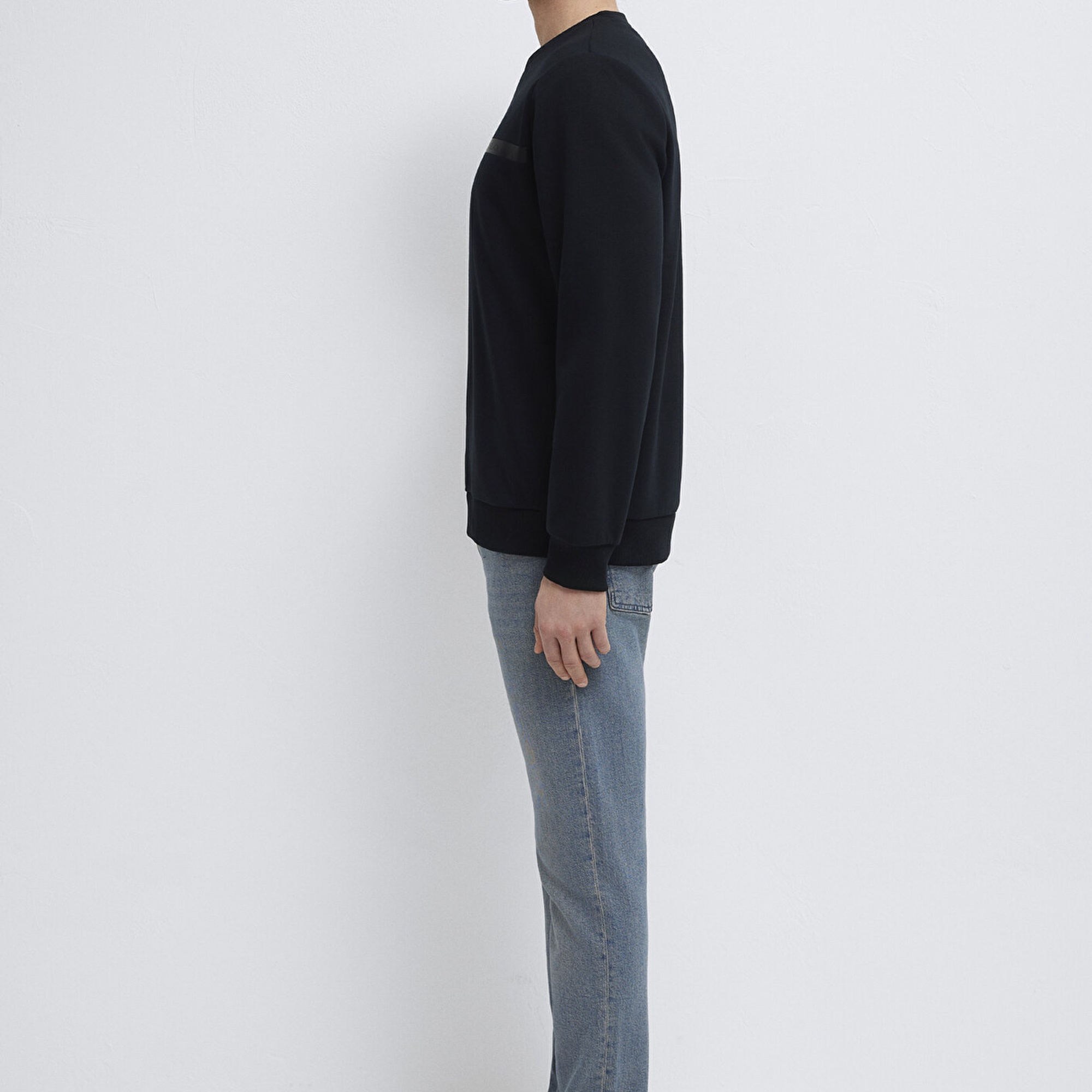 Mavi Mavi Black Bisiklet Yaka Siyah Sweatshirt 0S10528-900