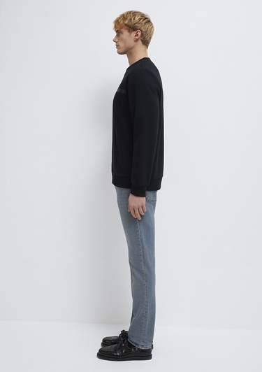  Mavi Mavi Black Bisiklet Yaka Siyah Sweatshirt 0S10528-900