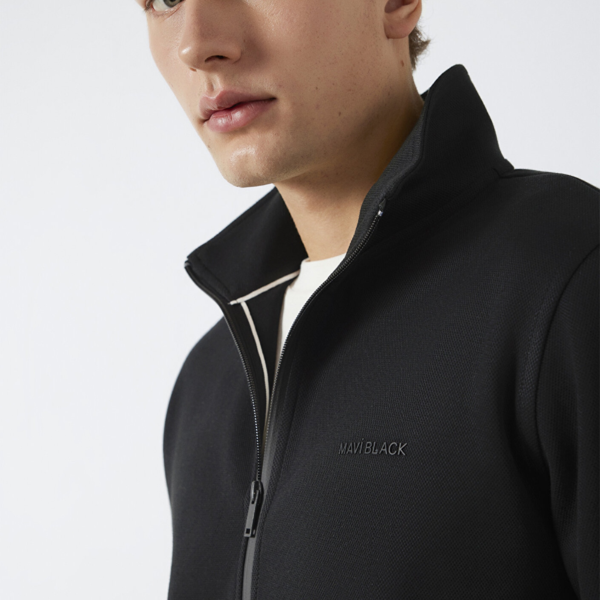 Mavi Mavi Black Fermuarlı Siyah Sweatshirt 0S10527-900