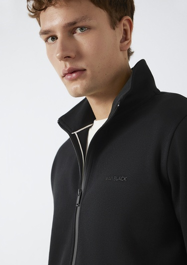  Mavi Mavi Black Fermuarlı Siyah Sweatshirt 0S10527-900