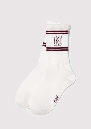  Mavi 2li Mavi Logo Detaylı Soket Çorap 1913258-20814