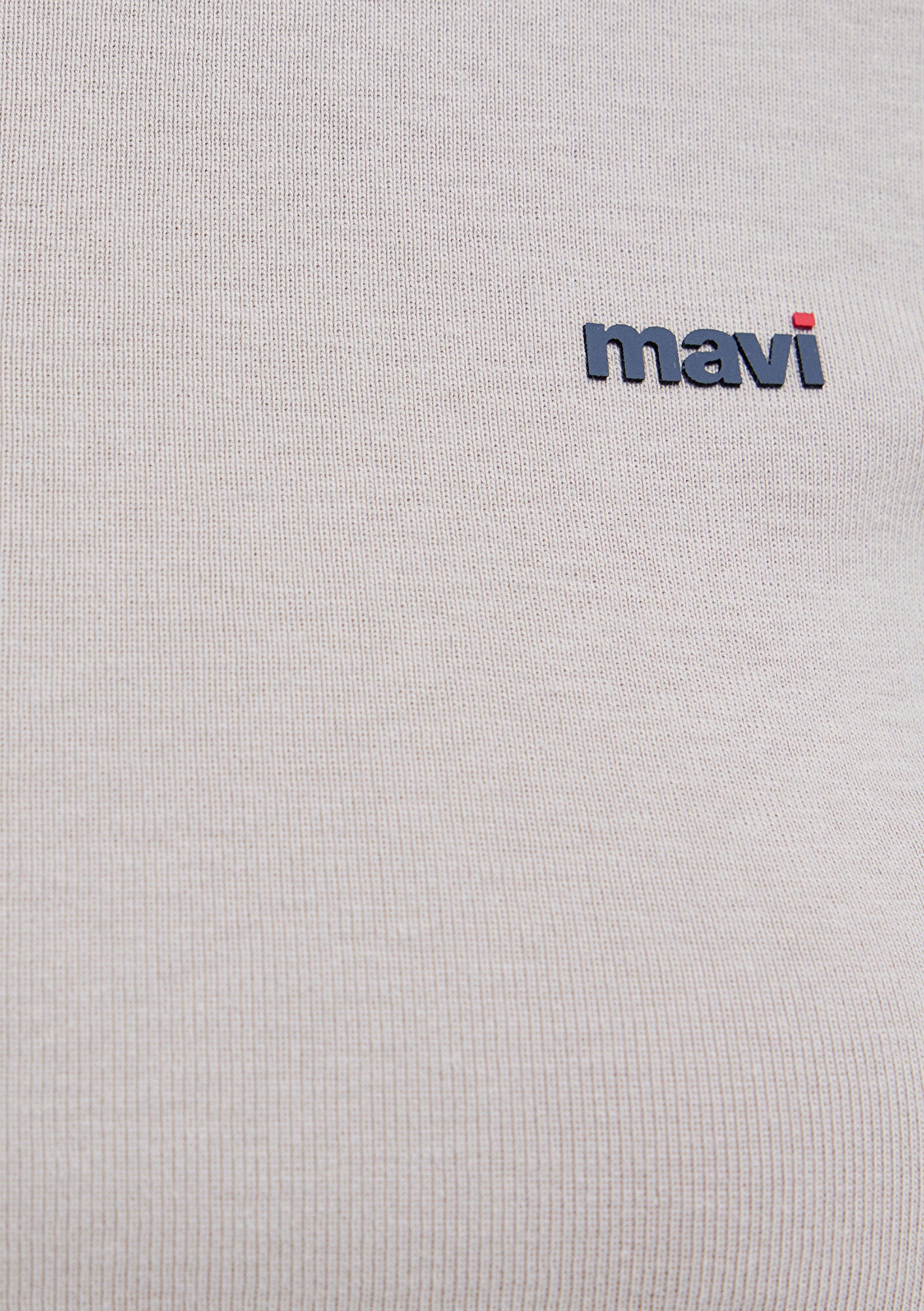 Mavi Mavi Logo Baskılı Gri Tişört Fitted / Vücuda Oturan Kesim 1613848-70112