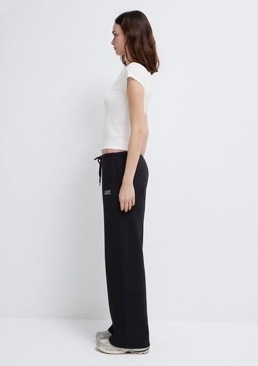  Mavi Mavi Logo Baskılı Siyah Eşofman Altı 1011124-900