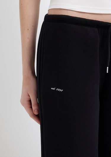  Mavi Mavi Logo Baskılı Siyah Eşofman Altı 1011124-900