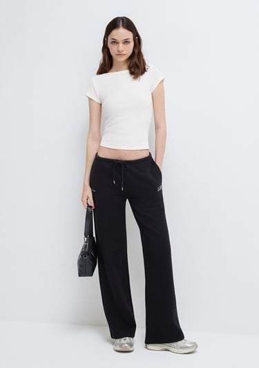  Mavi Mavi Logo Baskılı Siyah Eşofman Altı 1011124-900