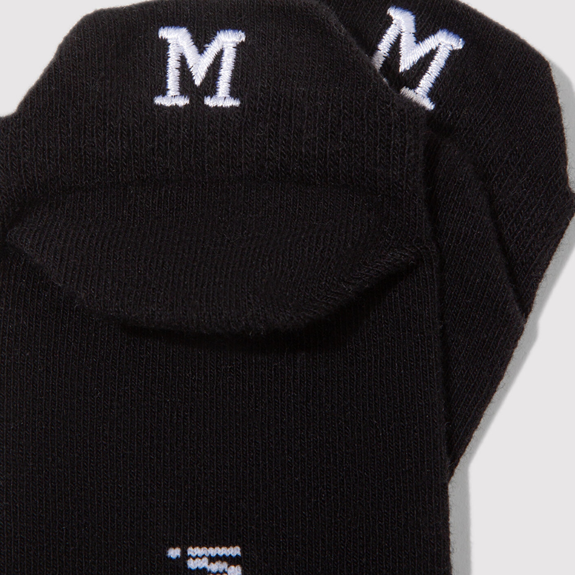 Mavi M Nakışlı Siyah Patik Çorap 1913781-900