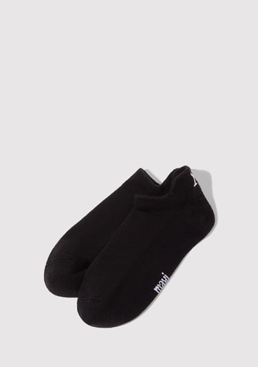  Mavi M Nakışlı Siyah Patik Çorap 1913781-900