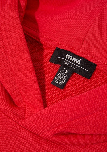  Mavi Mavi Logo Baskılı Kırmızı Tişört 6S10139-70478