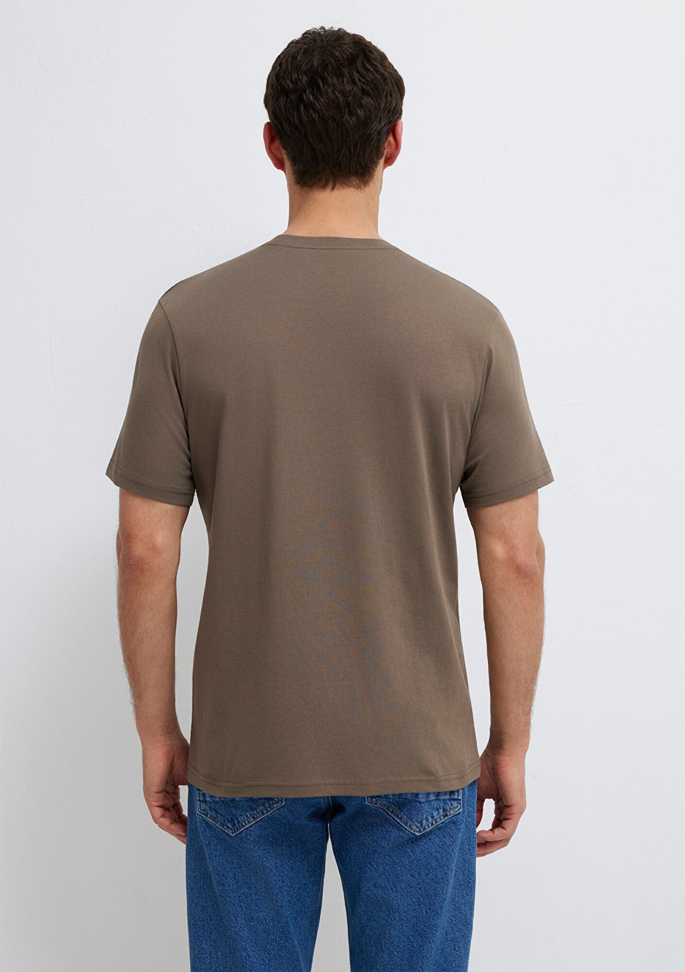 Mavi Mavi Logo Baskılı Kahverengi Tişört Regular Fit / Normal Kesim 0612732-83866