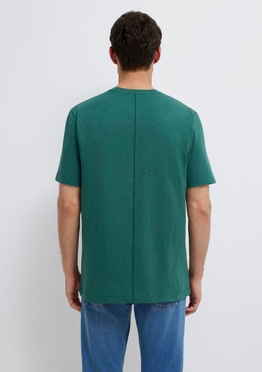  Mavi Yeşil Basic Tişört Loose Fit / Bol Rahat Kesim 0613146-71930