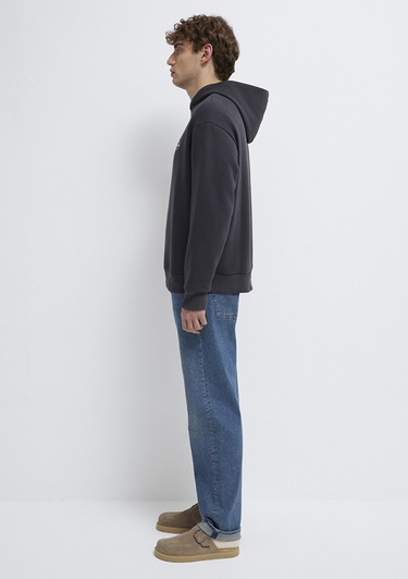  Mavi Mavi Jeans Nakışlı Kapüşonlu Antrasit Sweatshirt 0S10545-70087