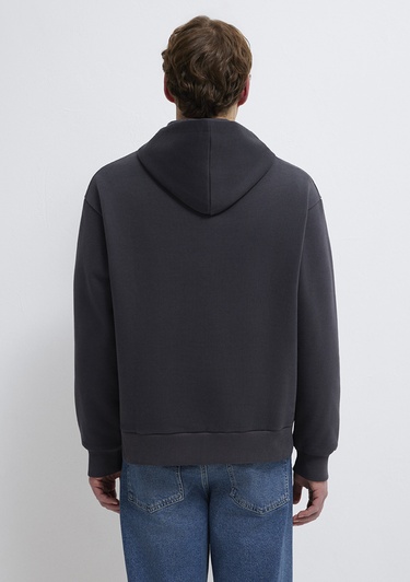  Mavi Mavi Jeans Nakışlı Kapüşonlu Antrasit Sweatshirt 0S10545-70087