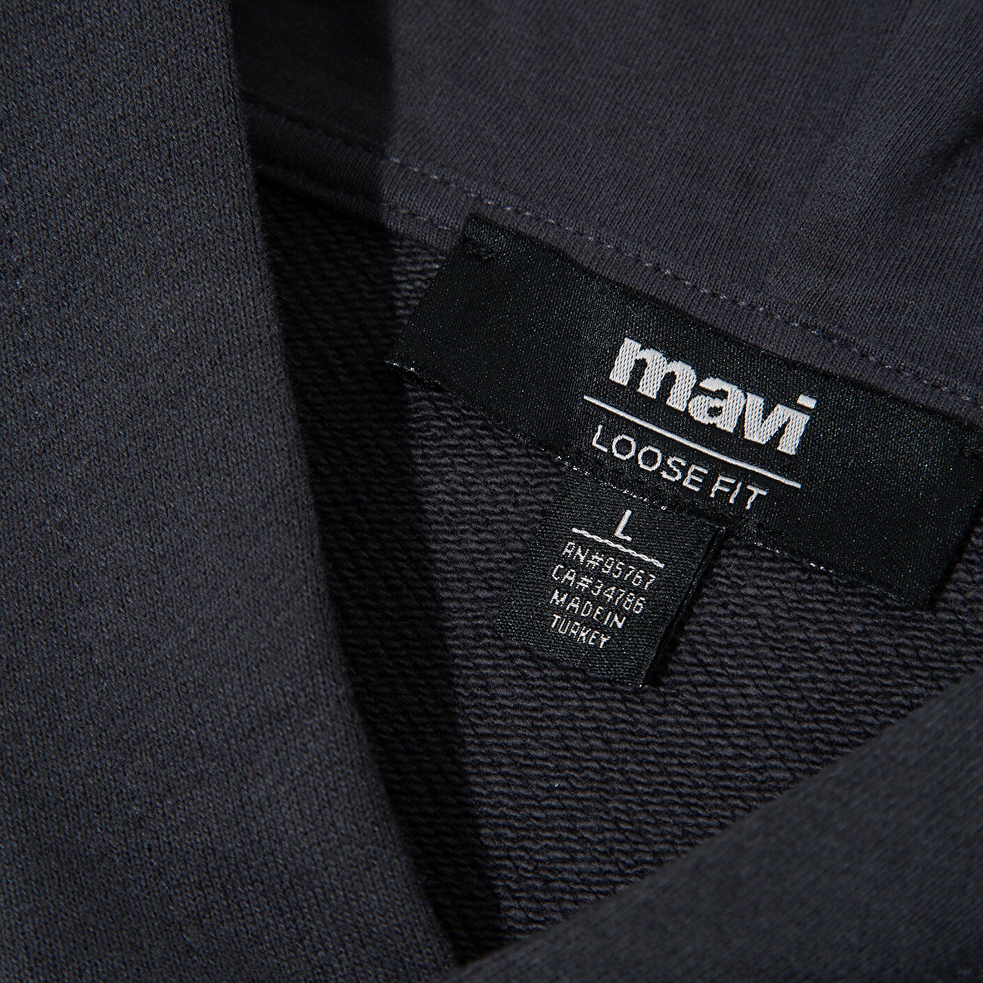 Mavi Mavi Jeans Nakışlı Kapüşonlu Antrasit Sweatshirt 0S10545-70087