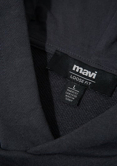  Mavi Mavi Jeans Nakışlı Kapüşonlu Antrasit Sweatshirt 0S10545-70087