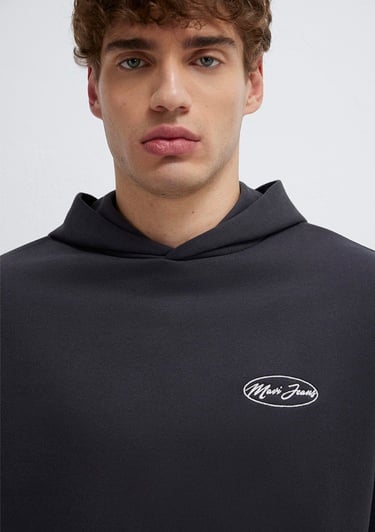  Mavi Mavi Jeans Nakışlı Kapüşonlu Antrasit Sweatshirt 0S10545-70087