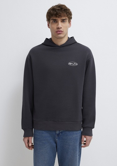  Mavi Mavi Jeans Nakışlı Kapüşonlu Antrasit Sweatshirt 0S10545-70087