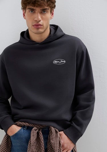  Mavi Mavi Jeans Nakışlı Kapüşonlu Antrasit Sweatshirt 0S10545-70087