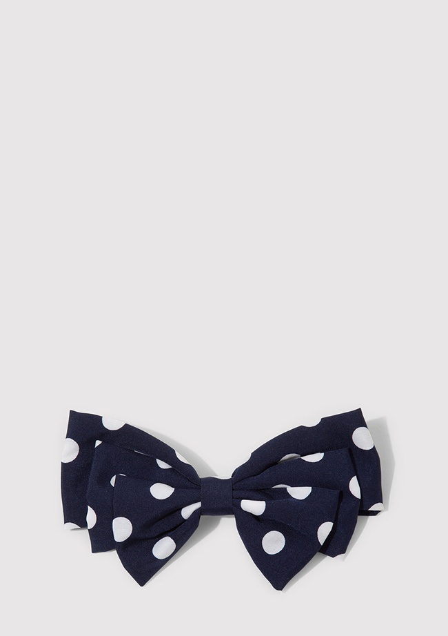  Mavi Puantiyeli Fiyonk Saç Tokası 1913122-30717