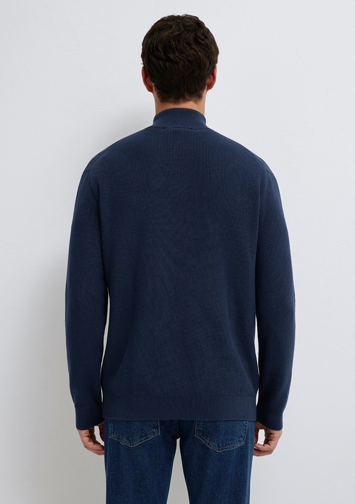 Mavi Yarı Fermuarlı Lacivert Kazak Regular Fit / Normal Kesim 0710396-70490