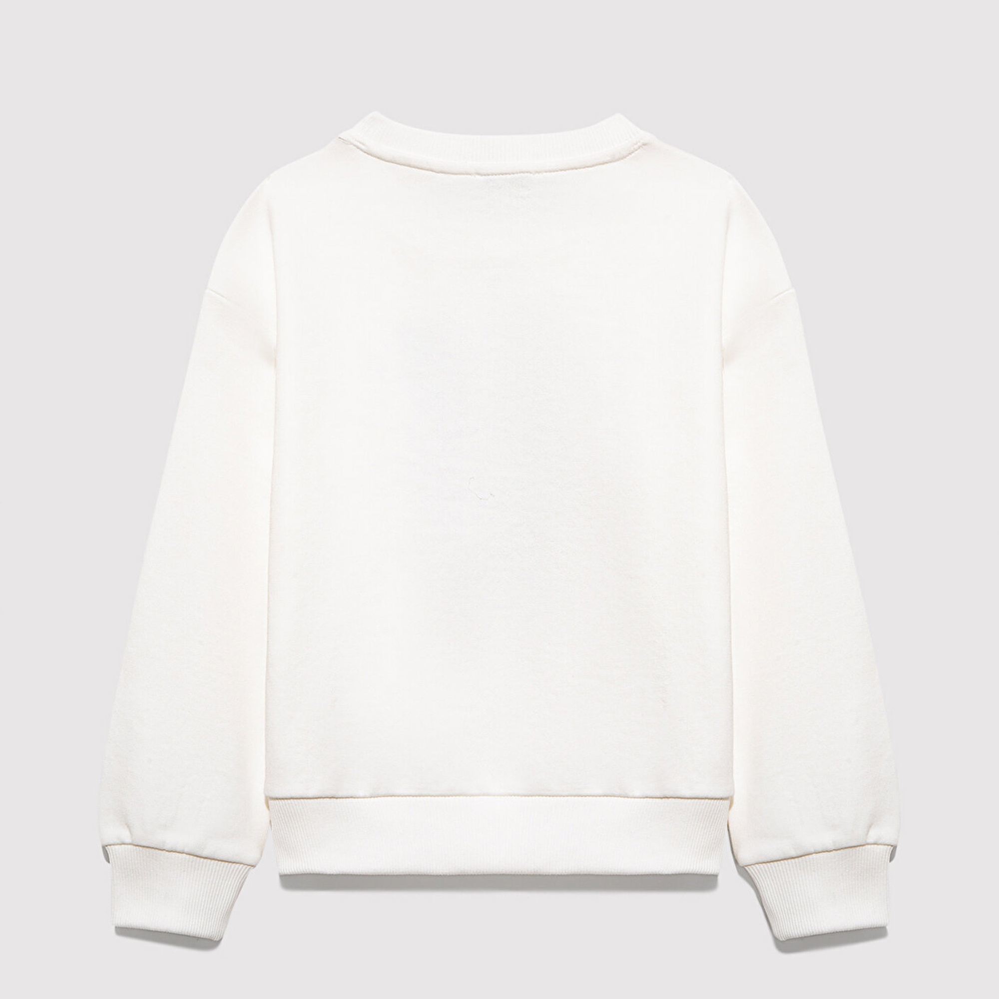 Mavi M Logo Baskılı Ekru Sweatshirt 7S10118-70057