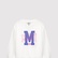 Mavi M Logo Baskılı Ekru Sweatshirt 7S10118-70057