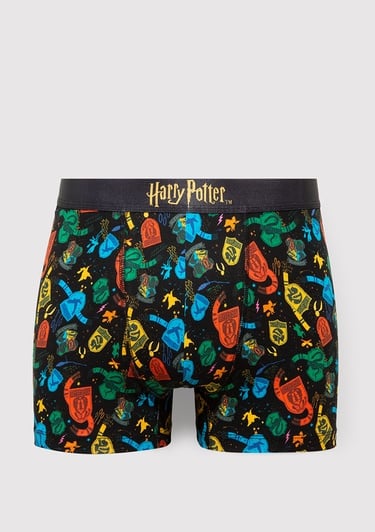  Mavi Harry Potter Baskılı Siyah Boxer 0912218-900