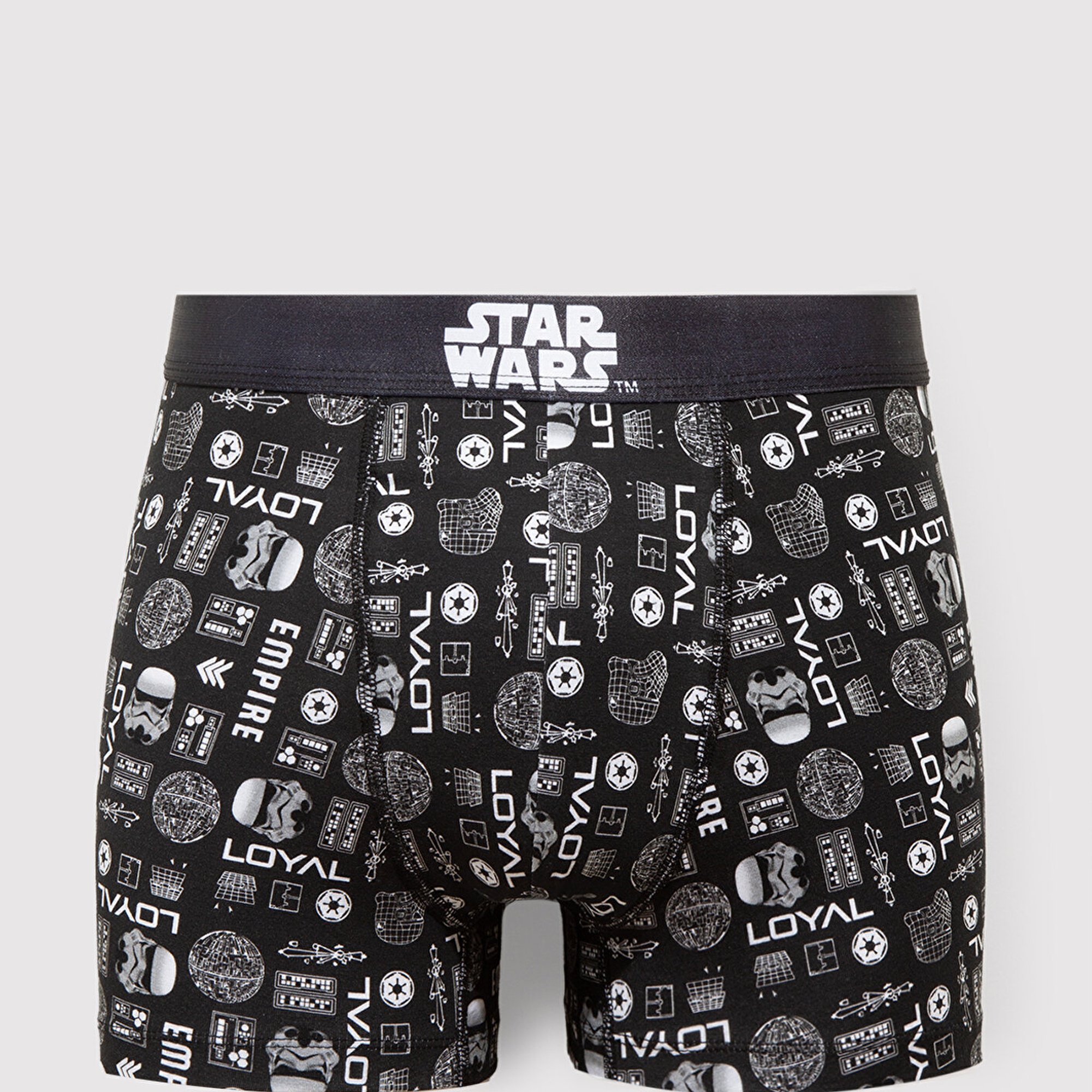 Mavi Baskılı Siyah Boxer 0912185-900