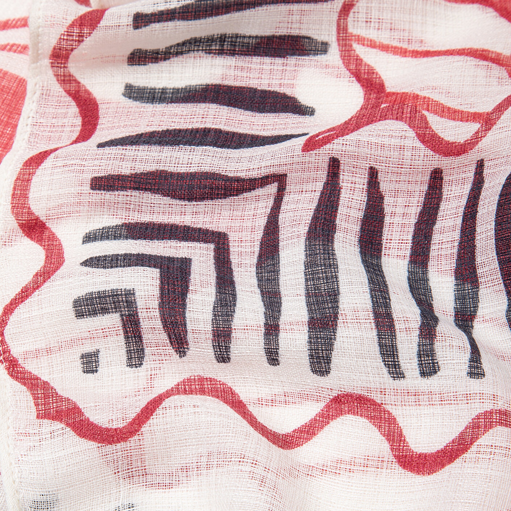 Mavi Desenli Şal 1913848-10076