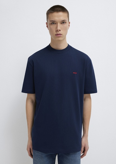  Mavi Mavi Baskılı Lacivert Tişört Loose Fit / Bol Rahat Kesim 0612216-70497