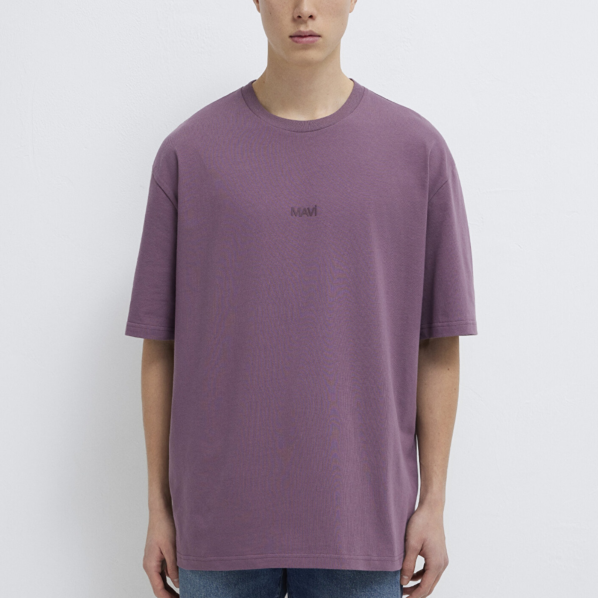 Mavi Mavi Baskılı Mor Tişört Relaxed Fit / Rahat Kesim 0613093-70648