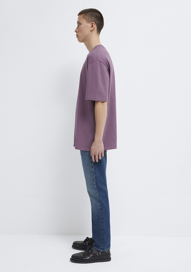  Mavi Mavi Baskılı Mor Tişört Relaxed Fit / Rahat Kesim 0613093-70648