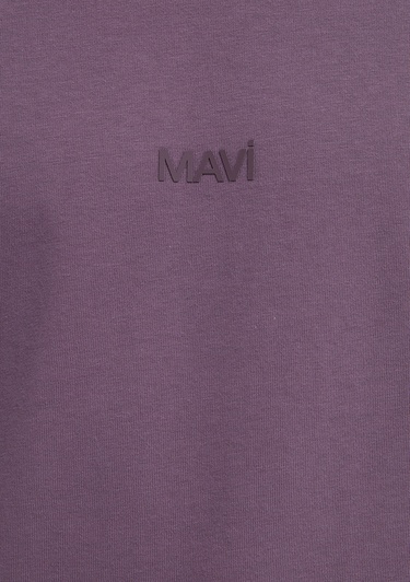  Mavi Mavi Baskılı Mor Tişört Relaxed Fit / Rahat Kesim 0613093-70648