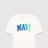Mavi Mavi Logo Baskılı Ekru Tişört Loose Fit / Bol Rahat Kesim 6610440-70057