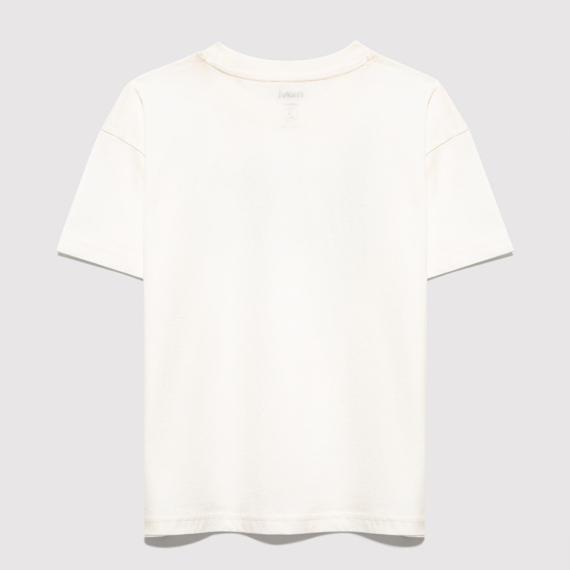 Mavi Mavi Logo Baskılı Ekru Tişört Loose Fit / Bol Rahat Kesim 6610440-70057