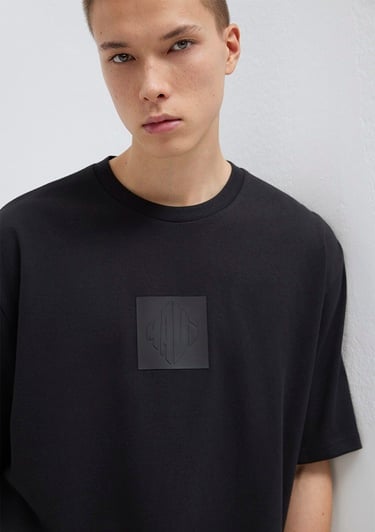  Mavi Mavi Logo Baskılı Siyah Tişört Relaxed Fit / Rahat Kesim 0613148-900