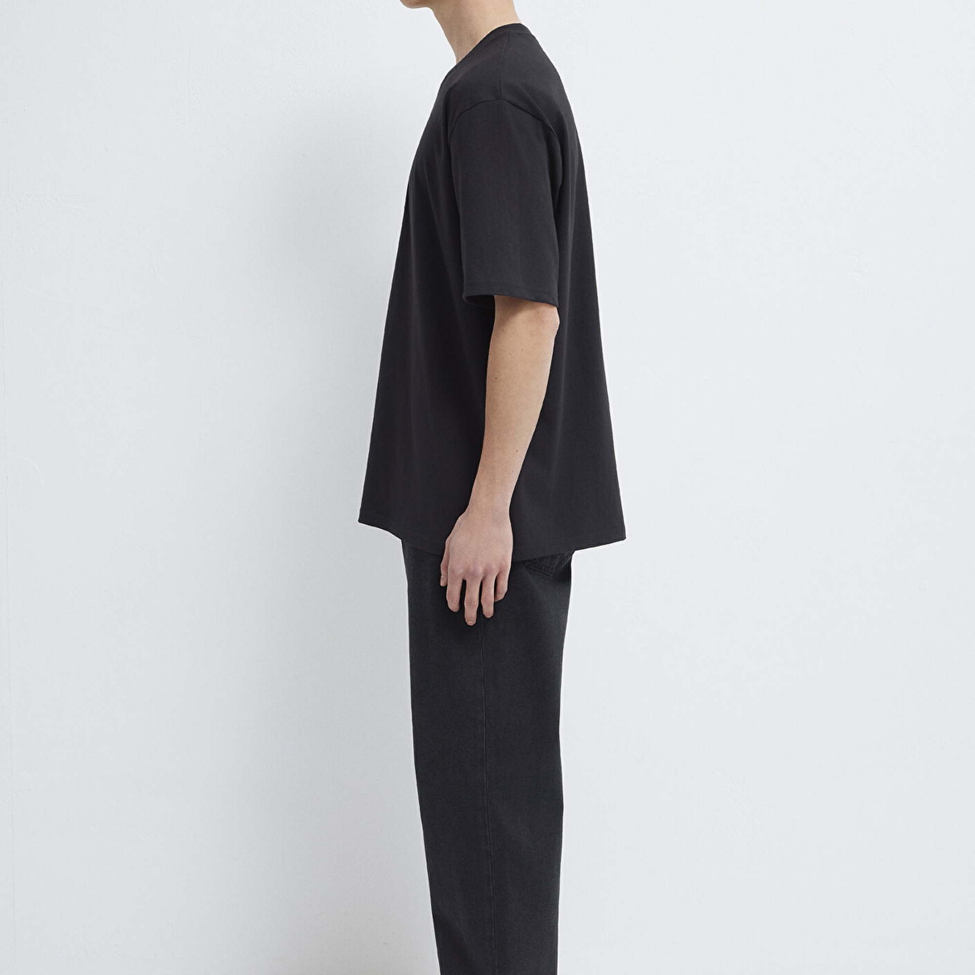 Mavi Mavi Logo Baskılı Siyah Tişört Relaxed Fit / Rahat Kesim 0613148-900