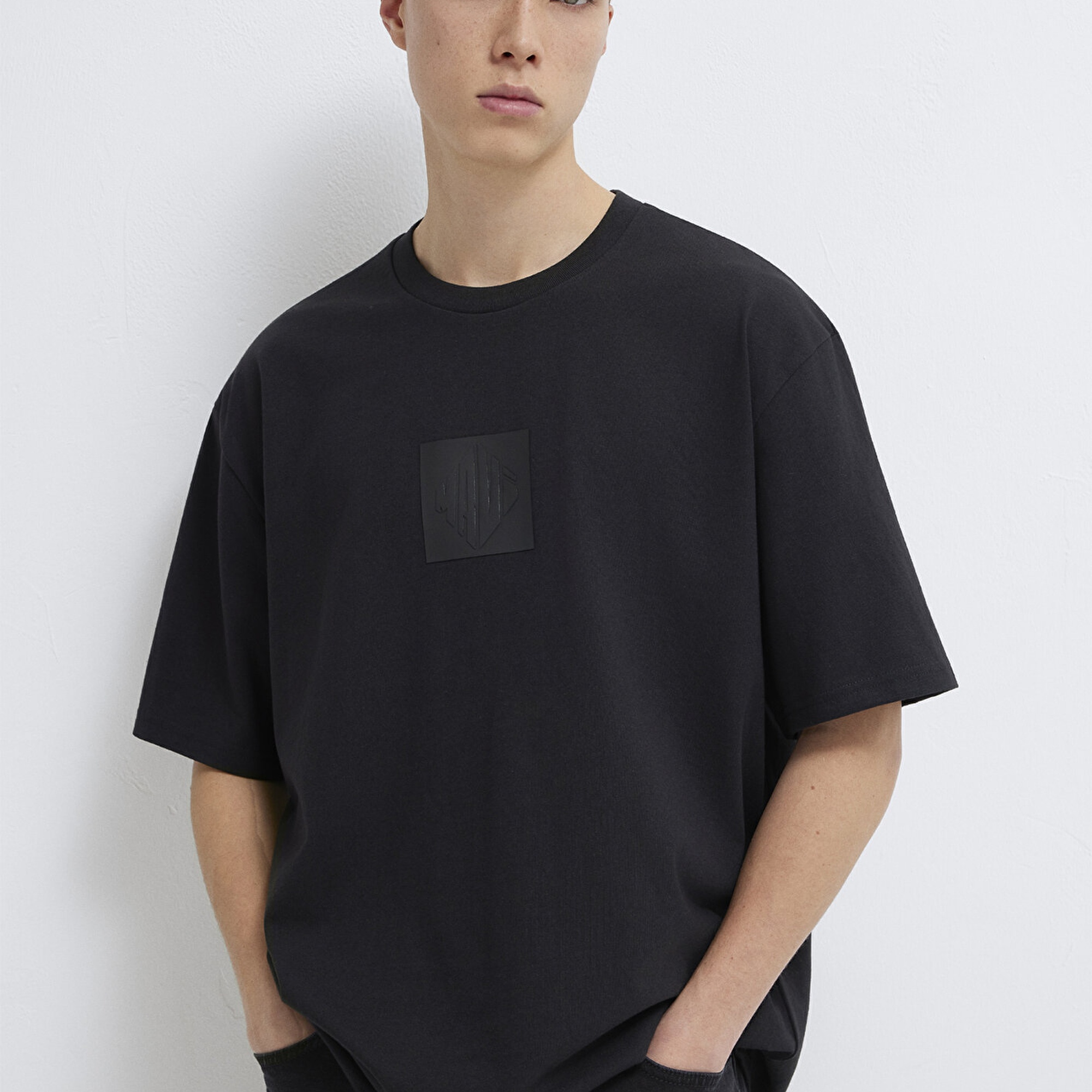 Mavi Mavi Logo Baskılı Siyah Tişört Relaxed Fit / Rahat Kesim 0613148-900