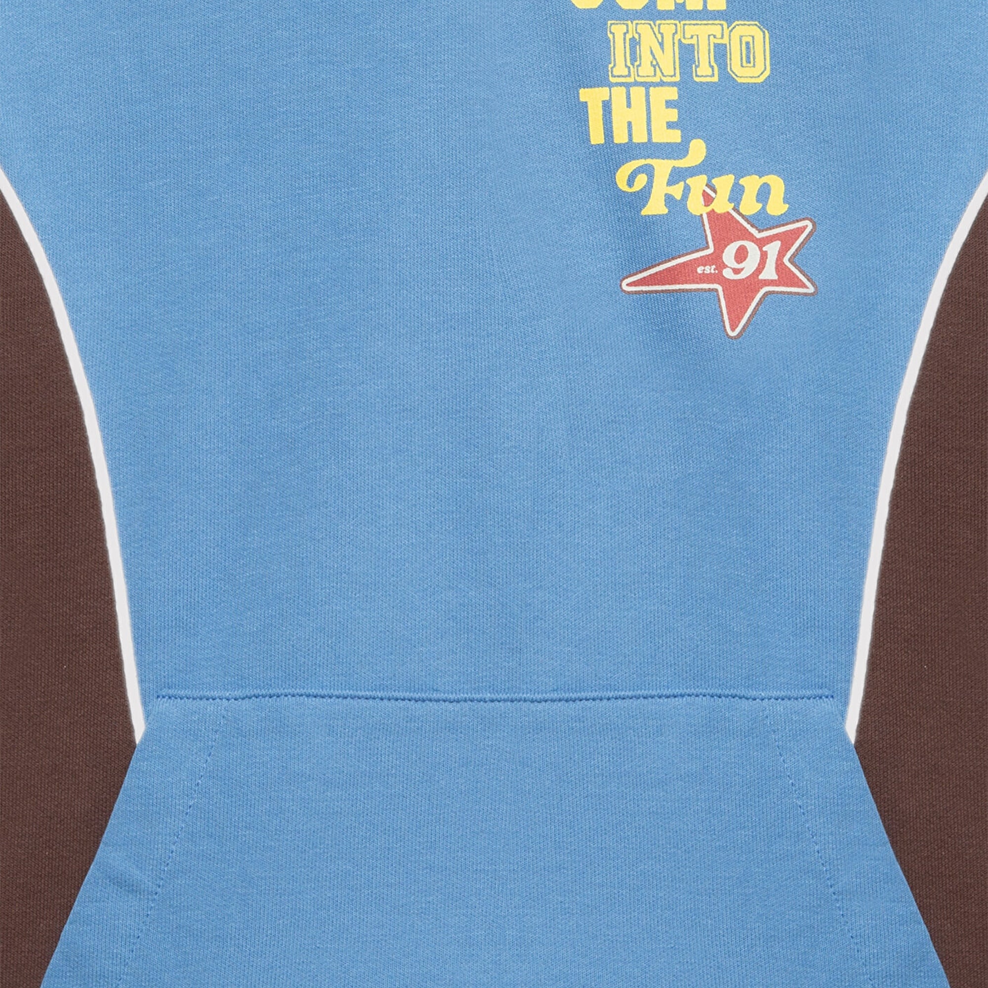 Mavi Baskılı Kapüşonlu Mavi Sweatshirt 6S10166-70724