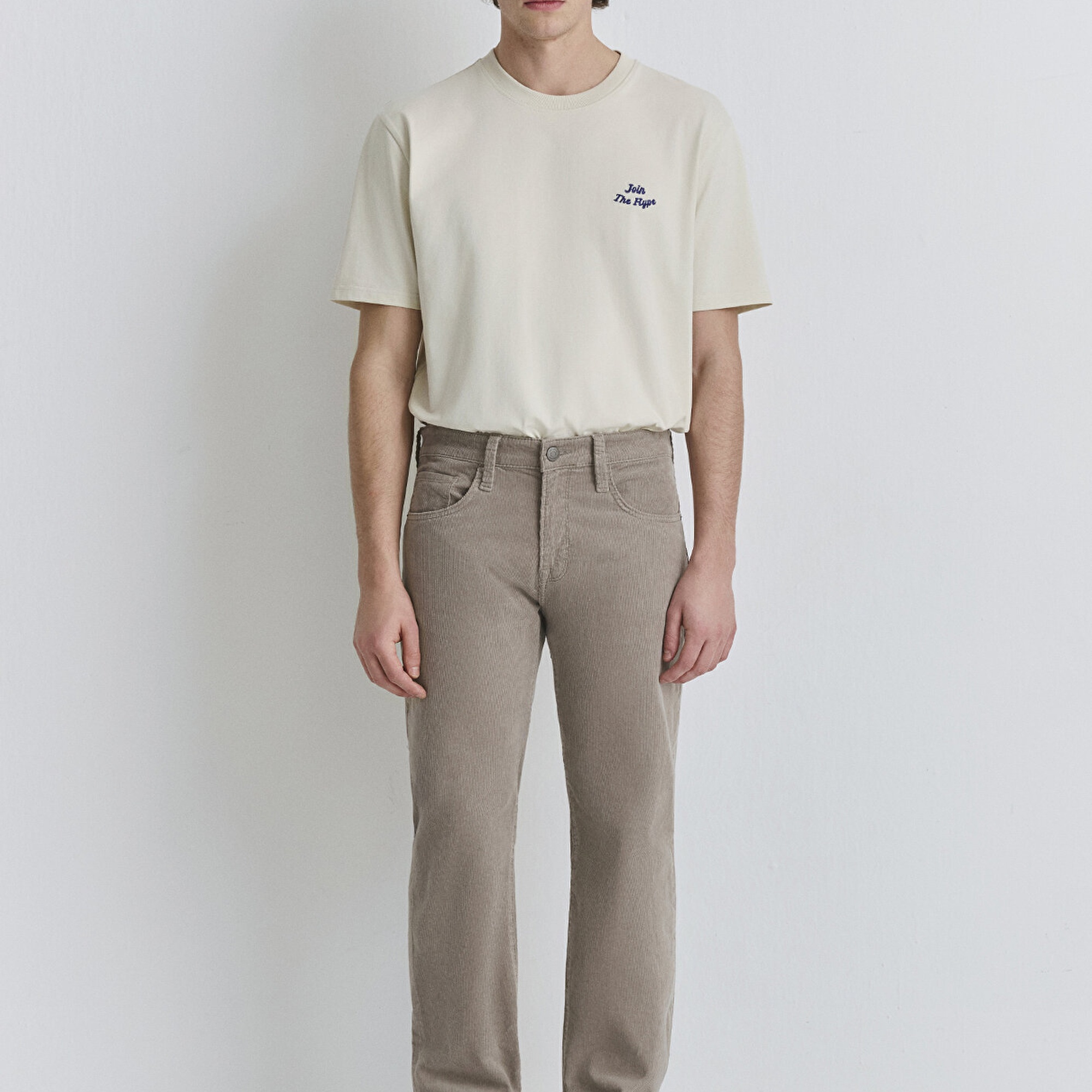 Mavi Lisbon Açık Kahverengi Kadife Pantolon 0010039-85648