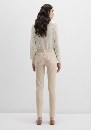  Mavi Ada Mavi Premium Krem Gabardin Pantolon 1020586447