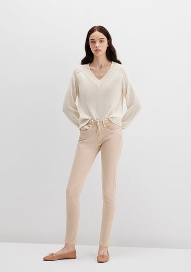  Mavi Ada Mavi Premium Krem Gabardin Pantolon 1020586447