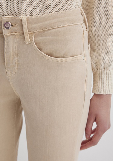  Mavi Ada Mavi Premium Krem Gabardin Pantolon 1020586447