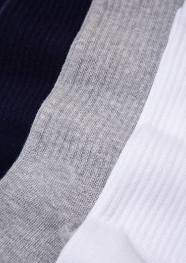  Mavi 3lü Soket Çorap 0911173-70490