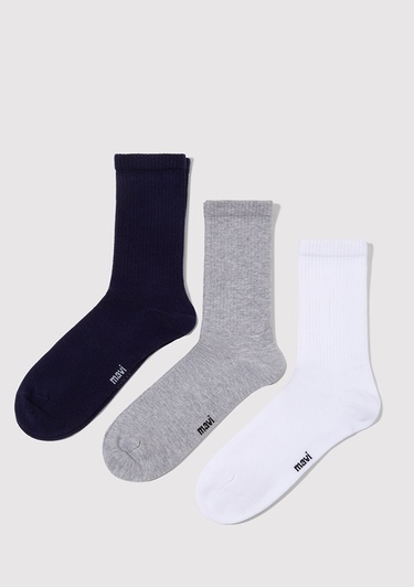  Mavi 3lü Soket Çorap 0911173-70490