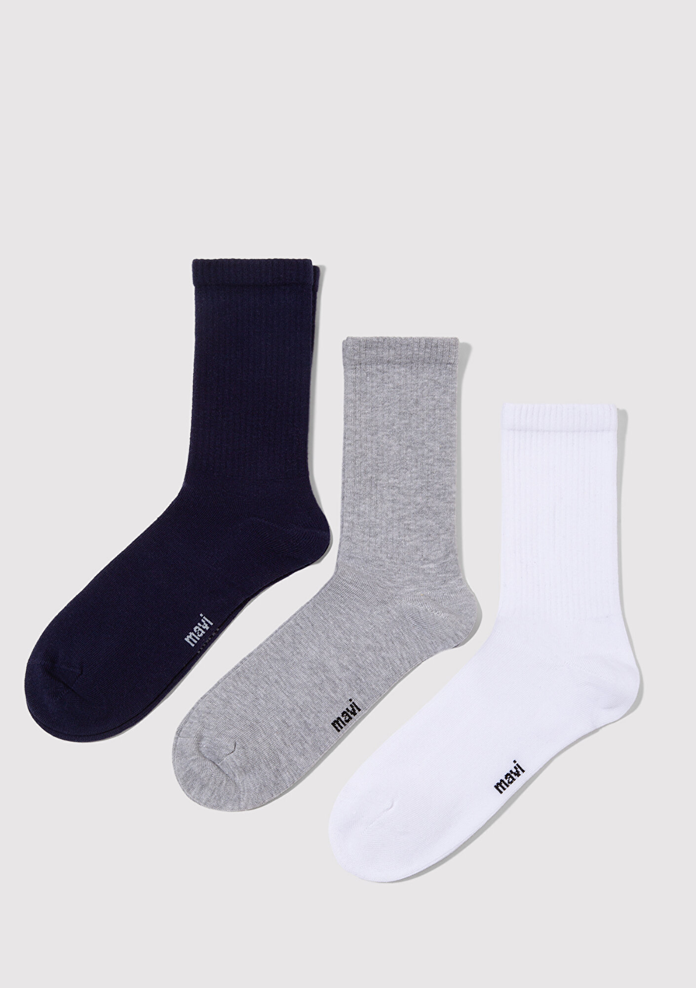  Mavi 3lü Soket Çorap 0911173-70490