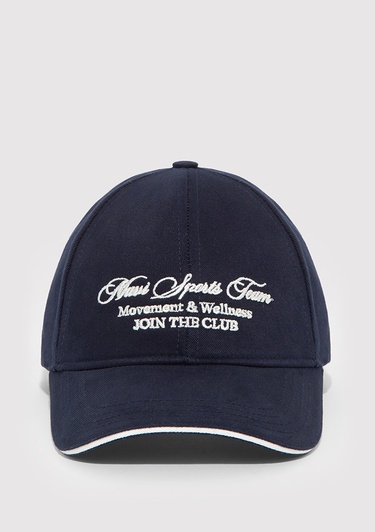  Mavi Nakışlı Lacivert Şapka 1913922-25723