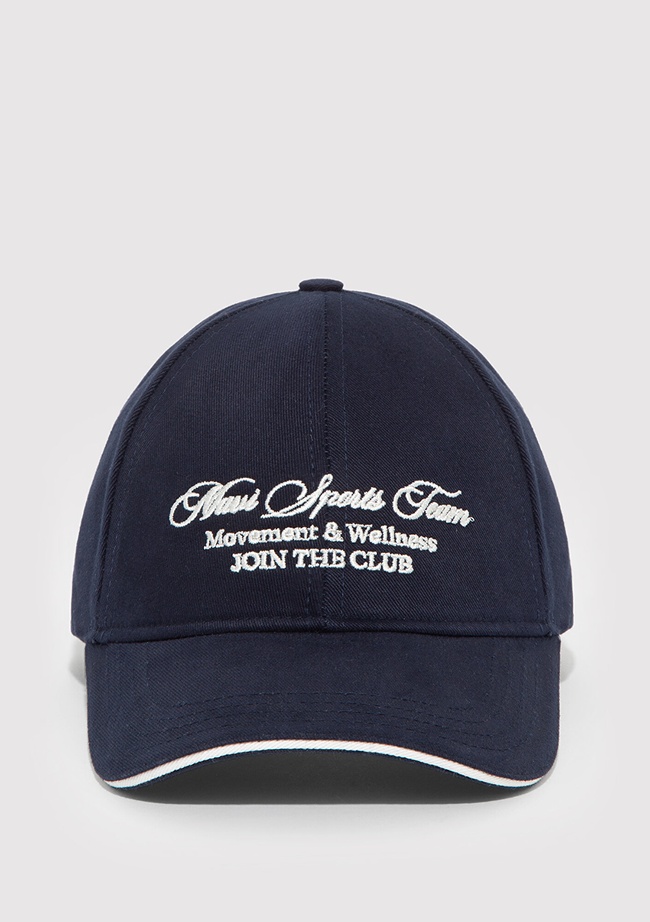  Mavi Nakışlı Lacivert Şapka 1913922-25723