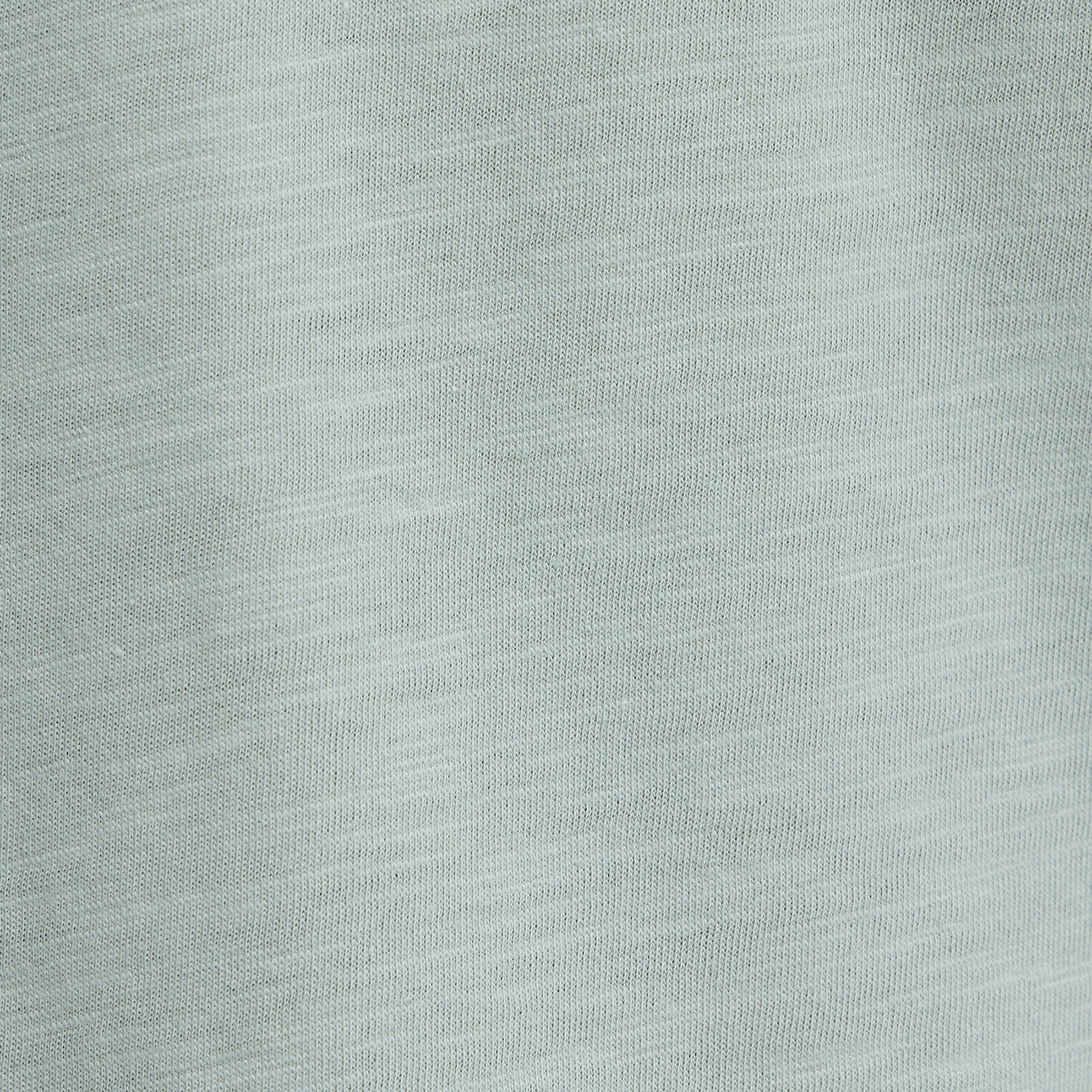 Mavi V Yaka Yeşil Basic Tişört Loose Fit / Bol Rahat Kesim 1600961-71780