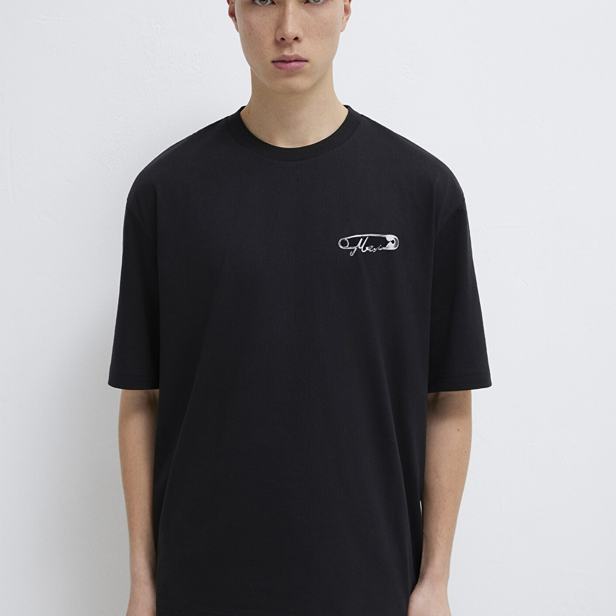 Mavi Mavi Baskılı Siyah Tişört Relaxed Fit / Rahat Kesim 0613149-900